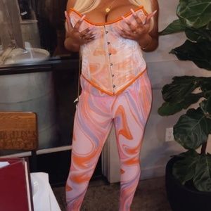 2 piece corset and legging